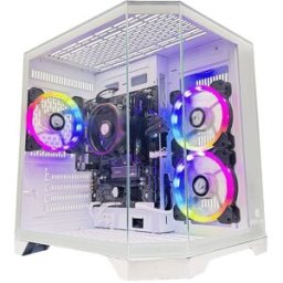 NitroPc Sobremesa Gaming Avanzado AMD Ryzen 5 5655G, Radeon Graphics, 16 GB DDR4, 1 TB M2, Win11 PRO. Blanco