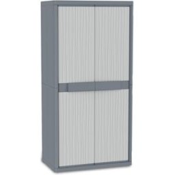 Terry Armario resina escobero Wave XL 2 puertas. Gris