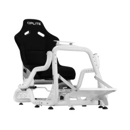Cabina de carreras Oplite GTR S8 Infinity Force asiento ajustable chasis metálico blanco
