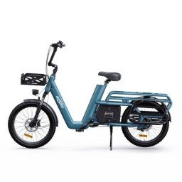 Bicicleta eléctrica OneSport OT01 650 W 48 V 27 Ah neumáticos 20" frenos hidráulicos azul