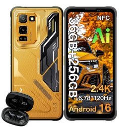 Blackview Fort 5 4G 12GB 256GB 6,78" Naranja Incluye auriculares