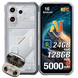 OSCAL Marine 3 4G 8GB 128GB 6.56" Blanco Incluye auriculares