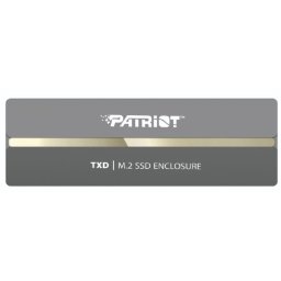 Caja PC Patriot TXD PCIe M.2 2280 Aluminio Plata USB Type-C 10 Gbit/s Hot-swap