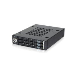 Panel de instalación Icy Dock MB993SK-B para 3 discos 2.5" SATA/SAS negro