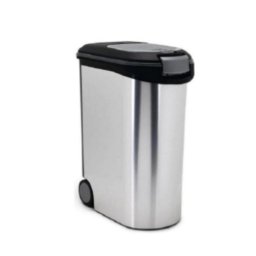 Recipiente de almacenamiento Curver Metallic 54 L con tapa y ruedas