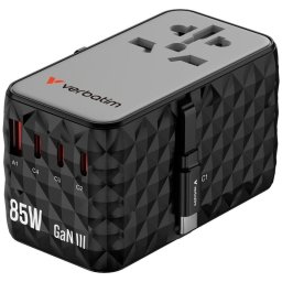 Cargador Verbatim CNT-02 con 4 puertos USB y carga rápida Power Delivery