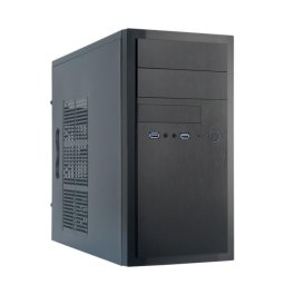 Carcasa de ordenador Chieftec HT-01B-OP Mini Tower micro ATX aluminio negro