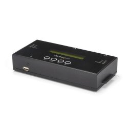 Duplicador de discos duros StarTech.com Clonador y Borrador Autónomo 1:1 SAS/SATA LCD