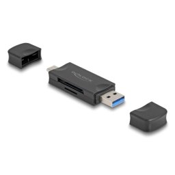 Lector de tarjetas DeLOCK 91020 USB 3.2 Gen 1 Type-A/Type-C