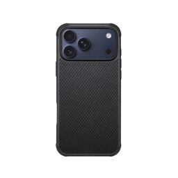 Pitaka Funda Para Iphone 17 Pro – Carcasa De Fibra De Aramida Proguard Negro/gris, Protección Resistente Y Ajuste Preciso