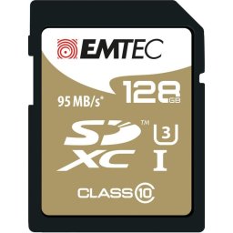 Tarjeta SD Emtec ECMSD128GXC10SP 128 GB Clase 10 95 MB/s Negro