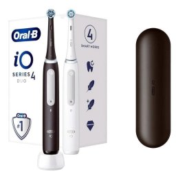 Cepillo de Dientes Oscilante Rotativo Braun Oral-B iO Series 4 Duo 6 Modos 2 Cabezales Sensor de Presión Temporizador Estuche