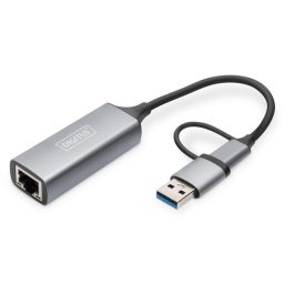 Adaptador Gigabit Ethernet Digitus DN-3028 USB-C 2.5G USB A RJ-45