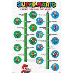 Pyramid Maxi Póster Super Mario un Viaje a Través de los Años 91.5x61 cm