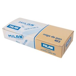 Milan Caja de 3 Gomas de Borrar 403 Miga de Pan Gigantes para Borrar y Limpiar Industriales