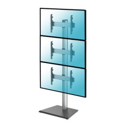 Kimex Soporte de Suelo para 3 Pantallas de TV 40"-65" Altura 240cm VESA 600x400 Máx 50Kg