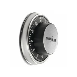 Temporizador de cocina Greenblue 51348 mecánico magnético 60 min plata