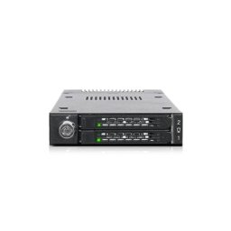 Caja PC Icy Dock MB834M2K-B M.2 Metal Negro Hot-swap SAS SSD