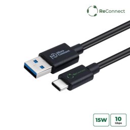 Cable USB MICROCONNECT ECO-USB3.2CA1 1 m USB A a USB C USB 3.2 Gen 2 Negro