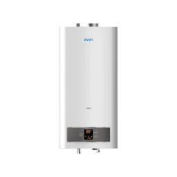 Termo gas Svan 11L/min 45W vertical blanco con control LED táctil