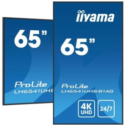 Monitor iiyama LH6541UHS-B1AG 64,5" UltraHD 4K 60Hz VA Pantalla XL 24/7 Altavoces