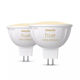 Bombilla inteligente Philips Hue White ambiance MR16 paquete de 2