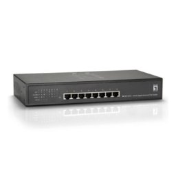 Switch LevelOne Gigabit Ethernet PoE 8 puertos 61.6W 802.3at