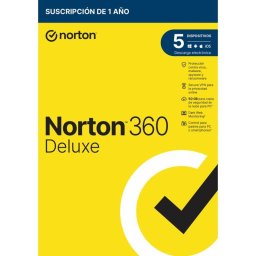 Suite de seguridad Norton 360 Deluxe 1 Licencia 1 Año 5 Dispositivos 50GB Descarga Digital