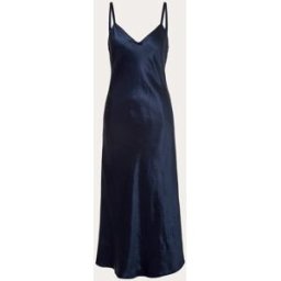 Vince Vestido midi. (S) Azul marino