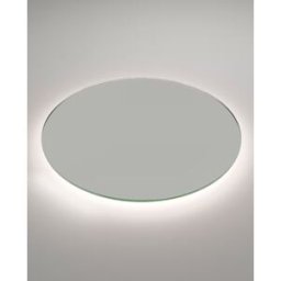 Ledimex Espejo de baño rendondo luz cálida Oporto . (80 cm) Cristal