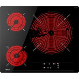 Teka Placa vitrocerámica 60 cm con 3 zonas de cocción - TBC 63632TTC BK. Negro
