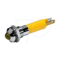 CML TECHNOLOGIES LED 1904-24GE - LED de señalización, 5 mm, ámbar, 24 V, reflector externo, Ø8 mm