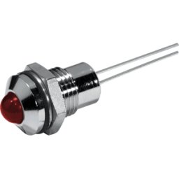 CML TECHNOLOGIES 19060003 - LED de señalización, rojo intermitente, 3,5-13 VCC, Ø8 mm, 80 mc