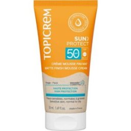 Topicrem Mousse Crema Acabado Mate SPF50 50 ml
