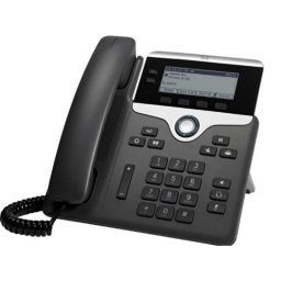 Teléfono IP Cisco 7811 Negro/Plata Cableado Pantalla LED PoE