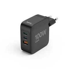 Cargador Hama 00201962 GaN 100W USB-C y USB-A Carga Rápida