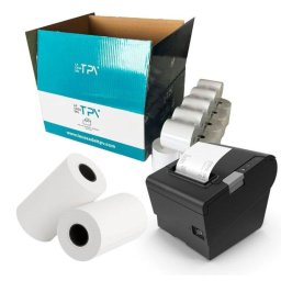 Rollo de Papel Térmico Geon 80x80 50 Rollos 50.50m