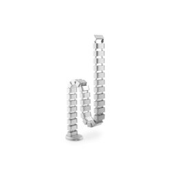 Bandeja portacables curva ASSMANN Electronic DA-90506, 130 m, ABS y metal, plata