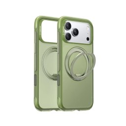 Torras Funda Para Iphone 17 Pro Max – Carcasa Con Magsafe Y Soporte Giratorio O3 Air Verde Bosque, Protección Y Ajuste Preciso