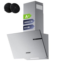 Campana extractora Ciarra AWS6765A Recirculación 60cm con filtros de carbón