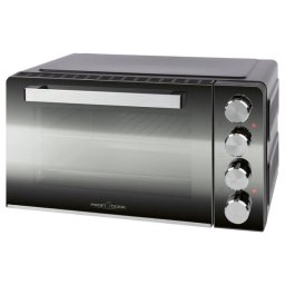 Horno Sobremesa ProfiCook MBG 1277 30L 52cm Grill Piedra para Pizza Negro