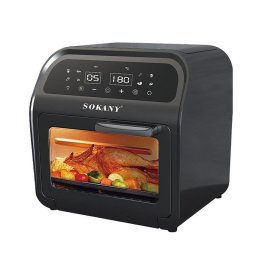 Horno Sobremesa Dam Electronics 16L 2500W Panel Digital AirFryer Ventana Negro
