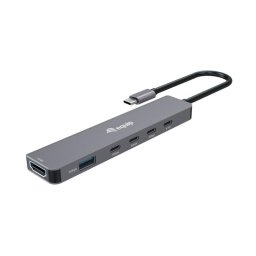 Replicador de Puertos Equip 133500 USB 3.2 Type-C 100W 4K Ultra HD