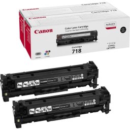 Cartucho de Tóner Canon 718 Negro 2 Unidades 3400 Páginas