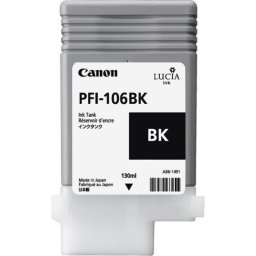 Cartucho de tinta Canon PFI-106 BK negro foto 1 pieza