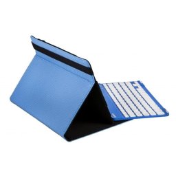 SilverHT Funda Universal Gripcase Bluetooth 3.0 Azul + Teclado para Tablets hasta 11