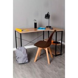 RegalosMiguel Conjunto Escritorio Estik y Silla Synk Basic - Marrón