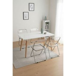RegalosMiguel Pack 4 Sillas plegables para eventos Tamy - Transparente