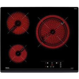 Teka Placa vitrocerámica 3 zonas High Light - TZ PRO 6315. Negro