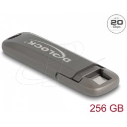 DELOCK 54012 - Memoria USB 20 Gbps USB-C™ de 256 GB, velocidad de lectura: 1980